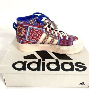 Adidas Bravada 2.0 Mid Platform Skateboarding Shoes Patchwork Sneakers Lace Up